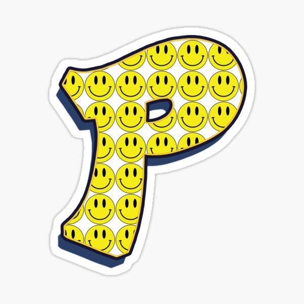 Letter P - Smile Sticker