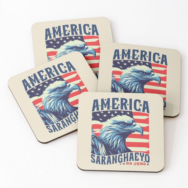Item preview, America Saranghaeyo Korean 4th of July | Korean American designed and sold by KGlam.