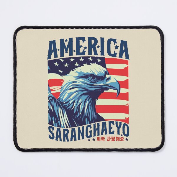Item preview, America Saranghaeyo Korean 4th of July | Korean American designed and sold by KGlam.