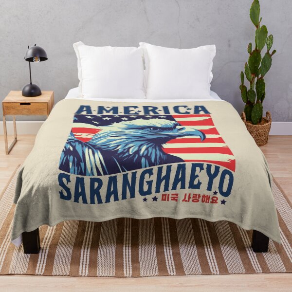 Item preview, America Saranghaeyo Korean 4th of July | Korean American designed and sold by KGlam.