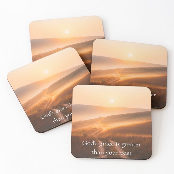 Item preview, God’s Grace Is Greater Than Your Past | Christian Wall Art designed and sold by DivineWordsArt.