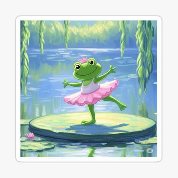 Item preview, ballerina frog designed and sold by TeezCreationz.