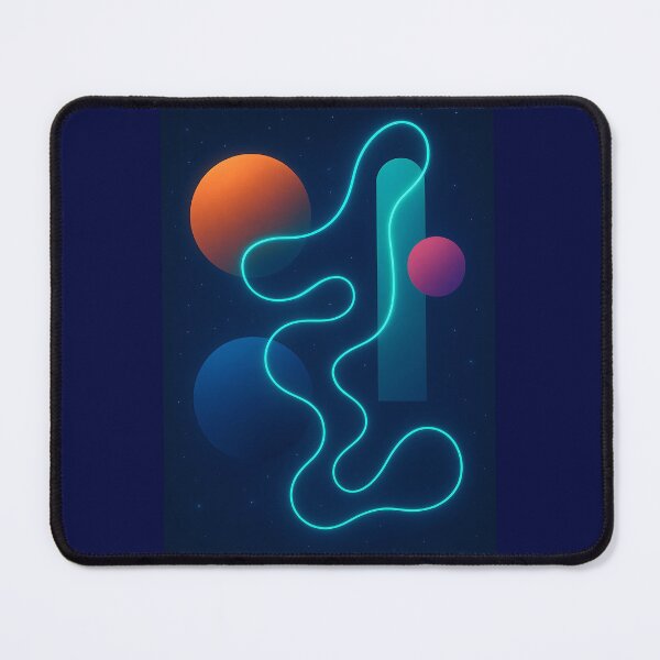 Item preview, Cosmic Neon Flow - Abstract Geometric Space Art designed and sold by VA Design.