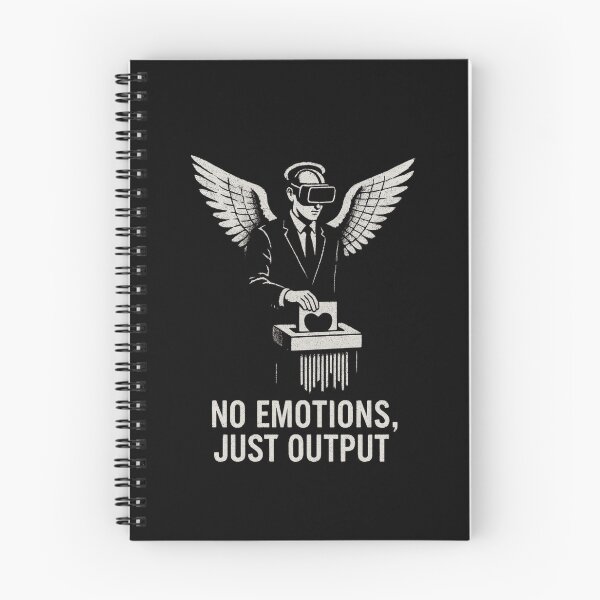 Item preview, no emotions, just output designed and sold by click2change.