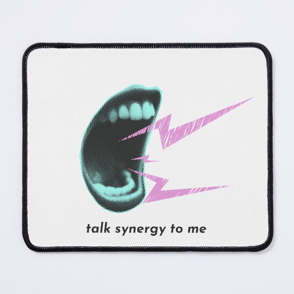 Item preview, Talk Synergy to Me – Pop Art Humor designed and sold by OOO Studio.