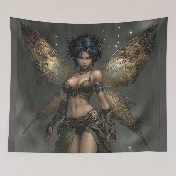 Item preview, Shadowed Sprite: A Woodland Guardian designed and sold by bloorose.