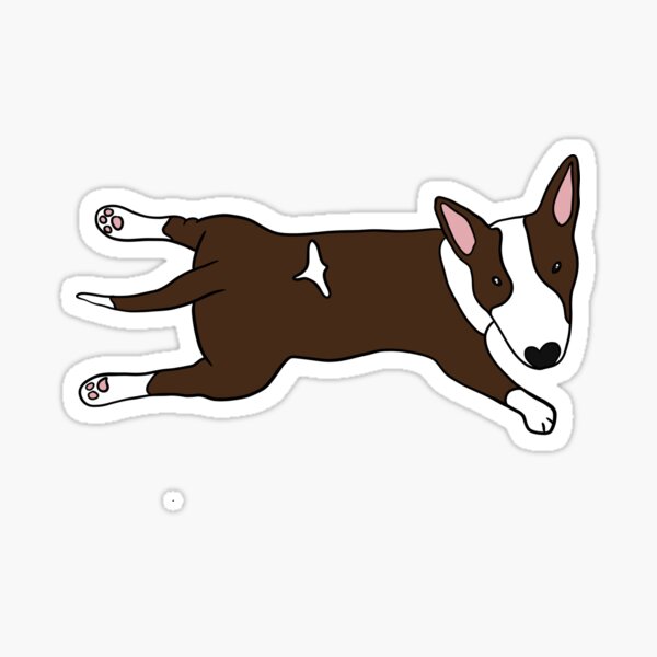 Item preview, Cute Puppy Laying Flat Lazy Bully designed and sold by SnooPrint.