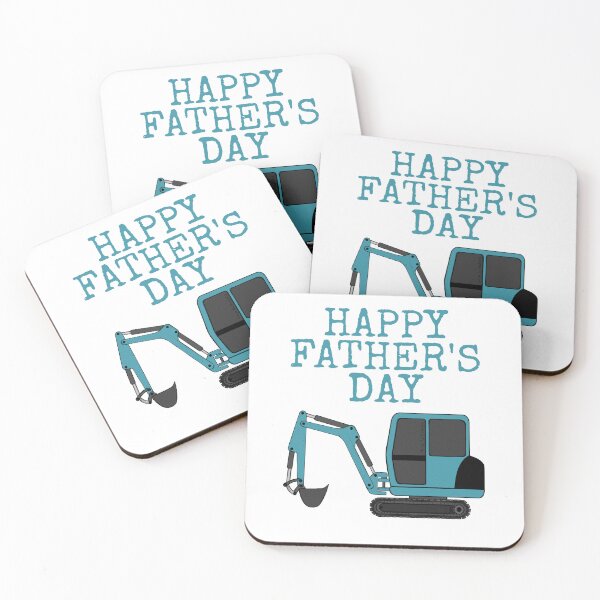 Item preview, Happy Father's Day Digger Construction Worker Dad designed and sold by doodlerob.