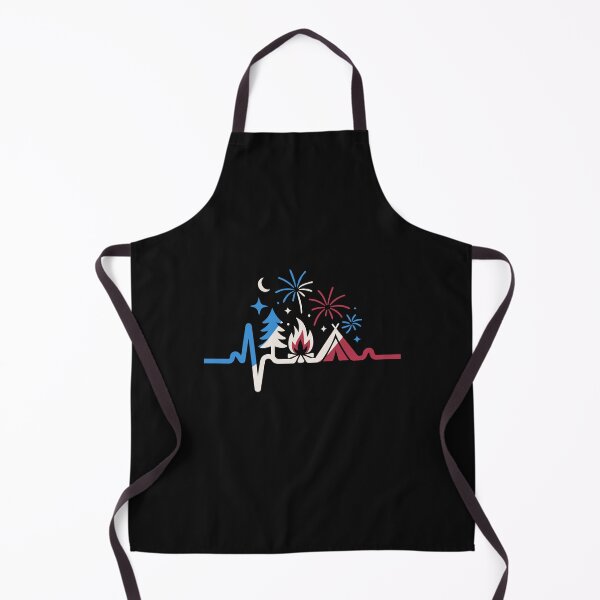 Item preview, Retro Camping Heartbeat 4th Of July Camper Men Boys designed and sold by clothesy7.