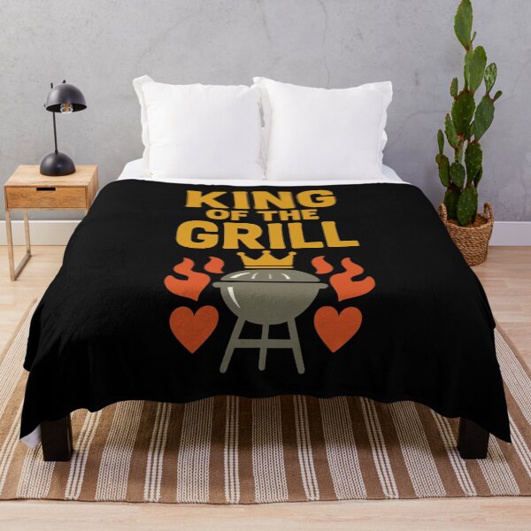 Item preview, King of the Grill – Crowned Barbecue Badge Design designed and sold by NicoDesignArt.