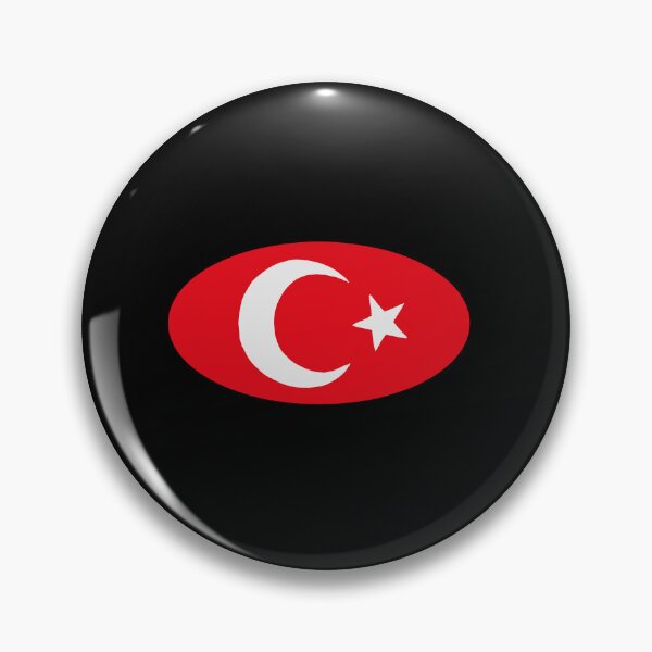 Item preview, Oval Flag of Turkey designed and sold by petiteToulon.