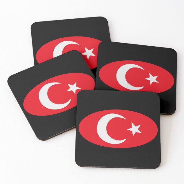 Item preview, Oval Flag of Turkey designed and sold by petiteToulon.