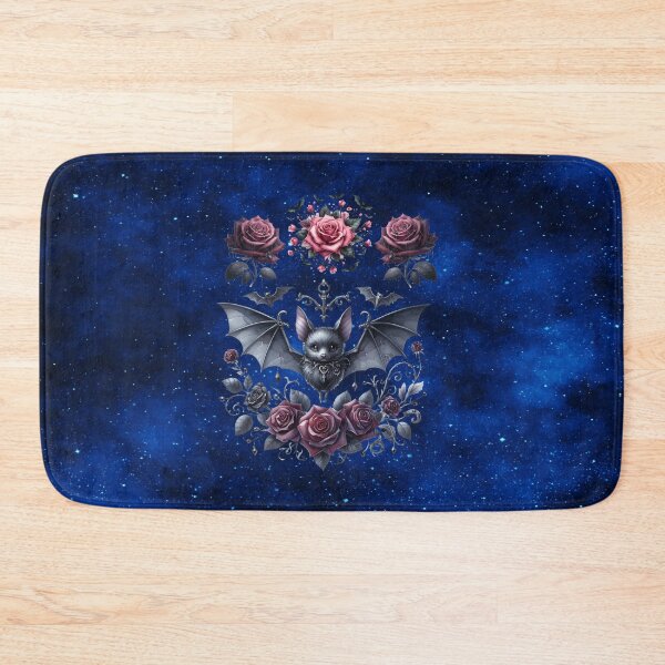 Item preview, "Gothic Elegance: Adorable Bat and Roses" designed and sold by MysticOzzy.
