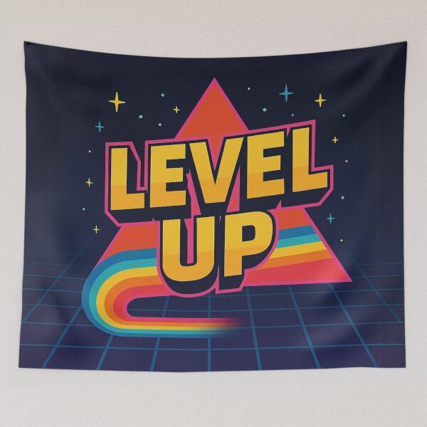 Item preview, Level Up Video Game designed and sold by Nostalgia Zone.