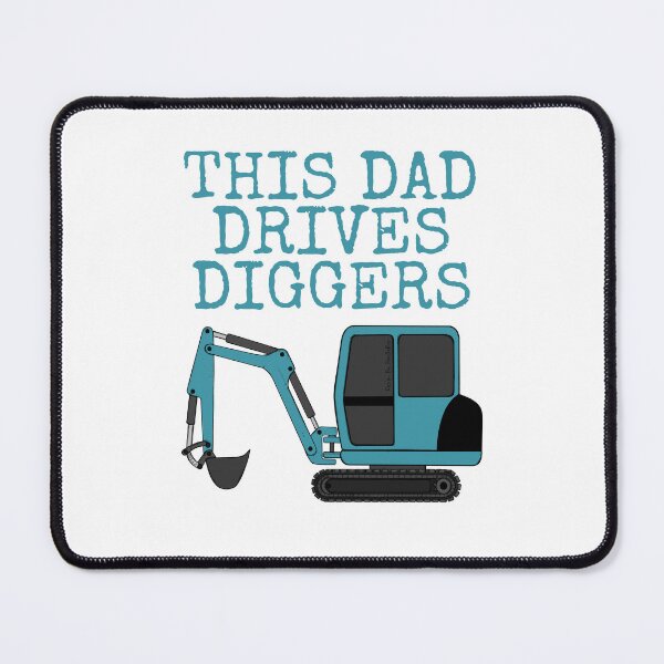Item preview, This Dad Drives Diggers, Construction Worker Father's Day designed and sold by doodlerob.