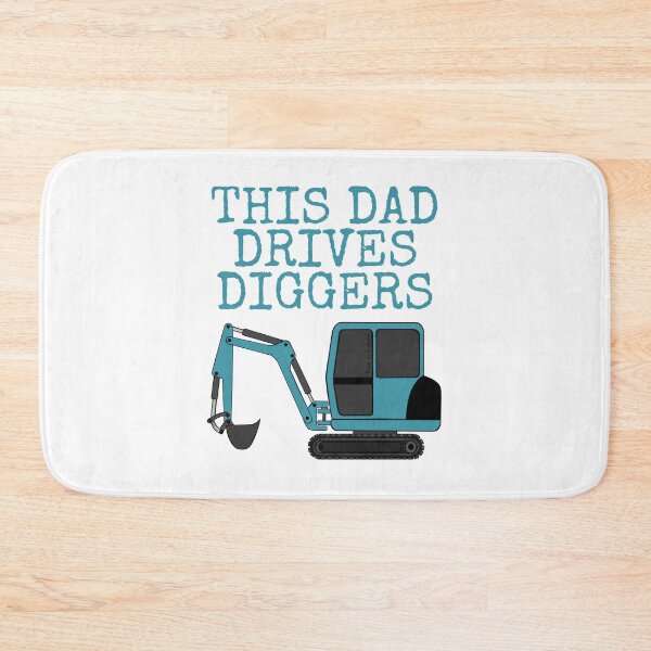 Item preview, This Dad Drives Diggers, Construction Worker Father's Day designed and sold by doodlerob.