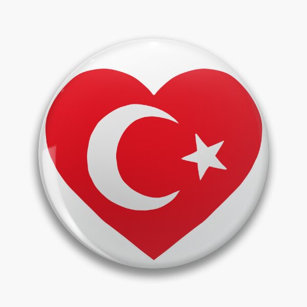 Item preview, Heart Flag Turkiye designed and sold by petiteToulon.