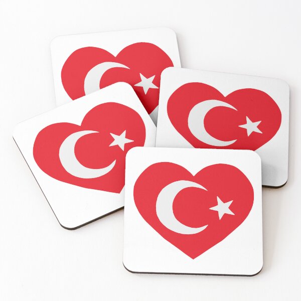 Item preview, Heart Flag Turkiye designed and sold by petiteToulon.
