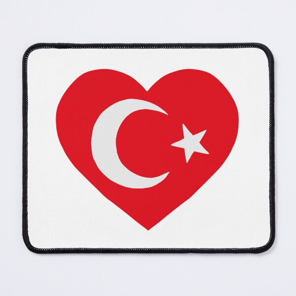 Item preview, Heart Flag Turkiye designed and sold by petiteToulon.