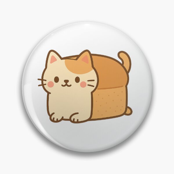 Item preview, Bread Loaf Cat – Kawaii Chubby Cat in Toast Form designed and sold by Tripconic.
