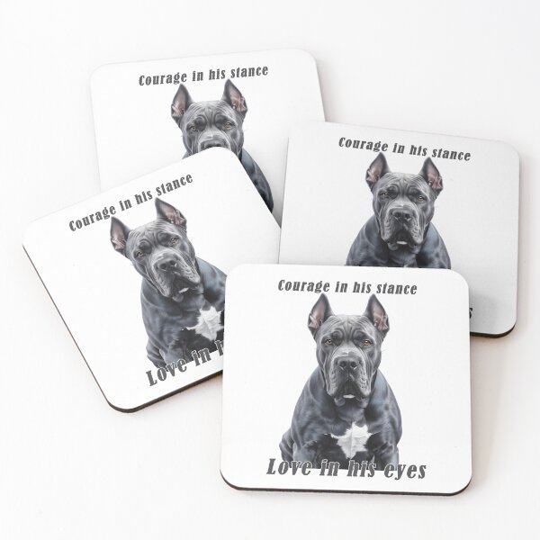 Item preview, Courage & Love – Cane Corso  designed and sold by Pawtraitvibes.