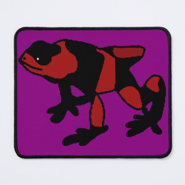 Item preview, Red black poison dart frog designed and sold by Leapingdoe.