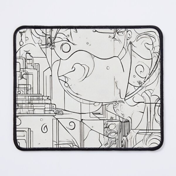Item preview, Black Abstract Geometric Line Art – Minimalist Modern Design designed and sold by echowood26.