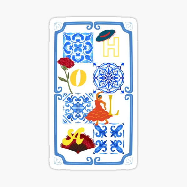 Item preview, Spanish Essentials Mosaic Tiles designed and sold by graphnat.