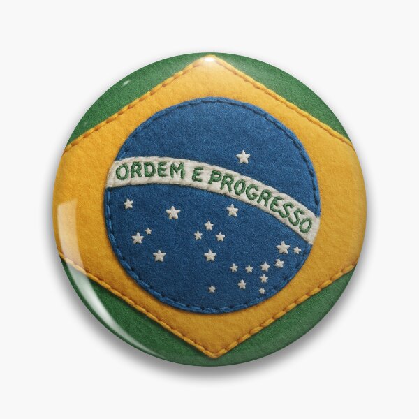 Item preview, Felt Brazilian Flag with Stitched Texture designed and sold by PMG Shop.