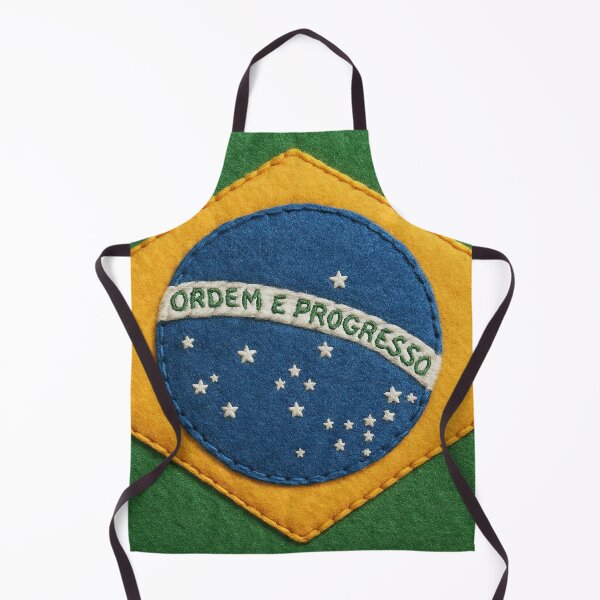 Item preview, Felt Brazilian Flag with Stitched Texture designed and sold by PMG Shop.