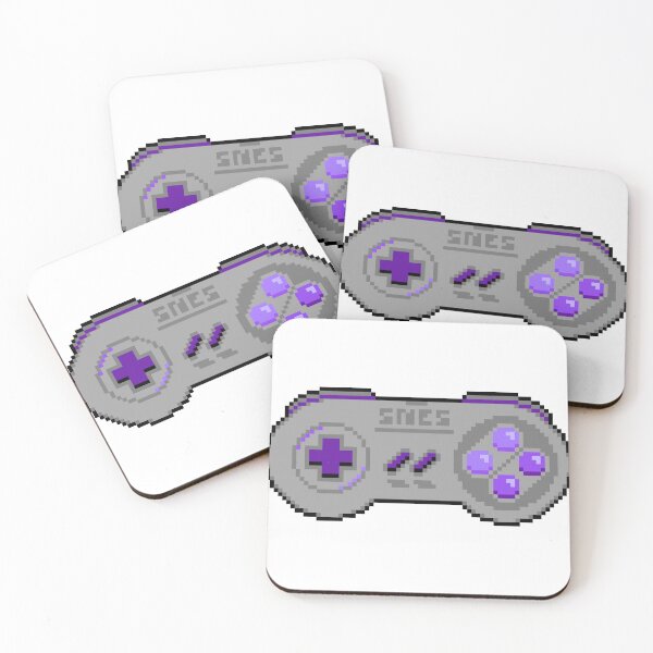 Artikelvorschau, SNES-Controller-Pixel-Art (lila) entworfen und verkauft von monstyko.