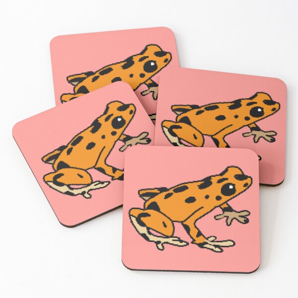 Item preview, Orange and Black Poison dart frog designed and sold by Leapingdoe.