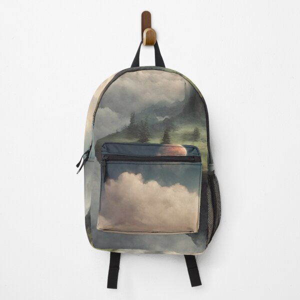 Item preview, Surreal Futuristic Floating World in the Clouds – Dreamscape Sci-Fi Art designed and sold by echowood26.