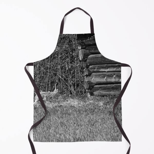 Item preview, Hare and a barn.  European hare bw designed and sold by Jouko Lehto Photography.
