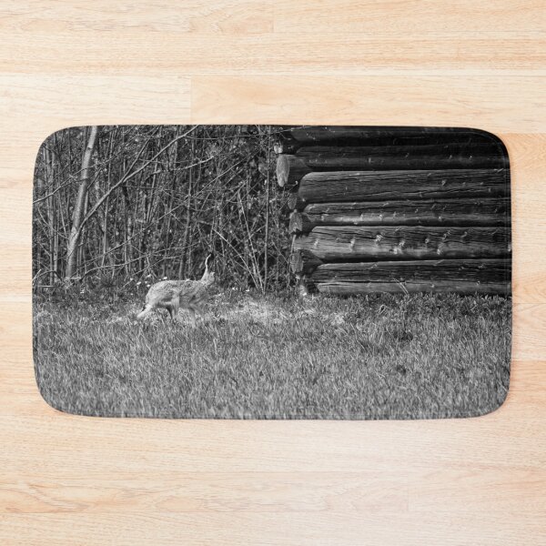 Item preview, Hare and a barn.  European hare bw designed and sold by Jouko Lehto Photography.