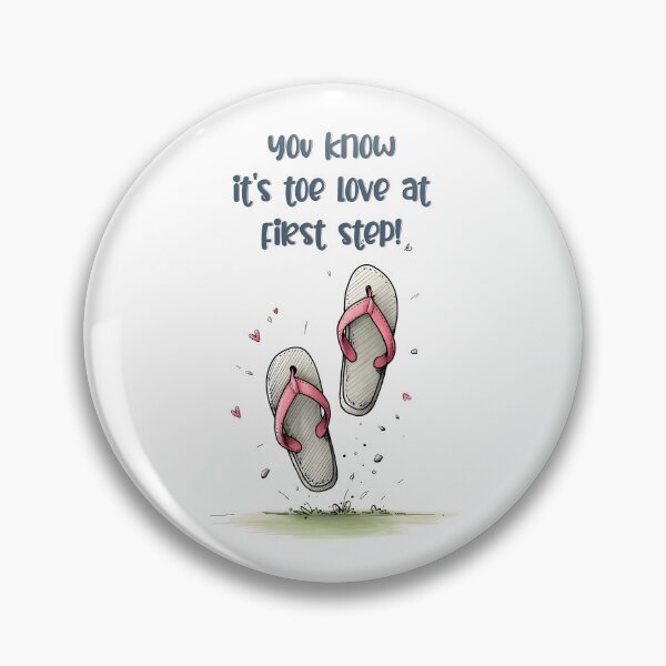 Item preview, Toe Love at First Step: Feel the Sole-Mate Connection– Flip-Flop Romance Vibes! designed and sold by FUNqoosh.