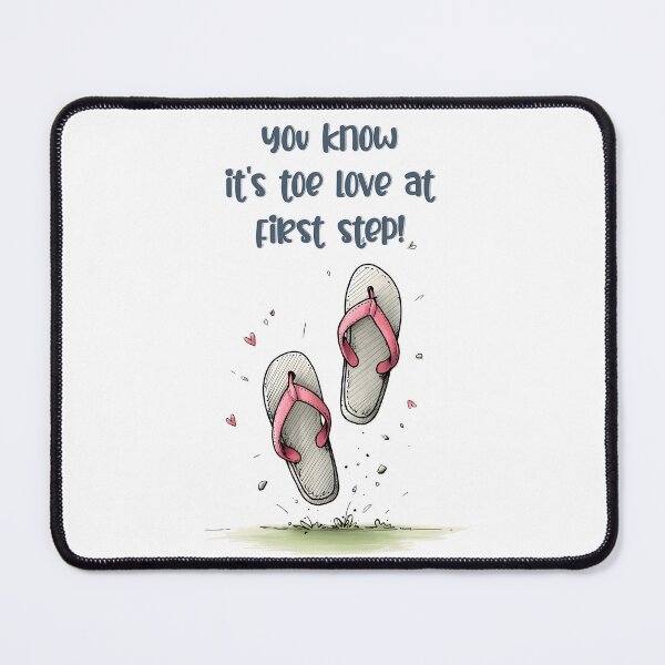 Item preview, Toe Love at First Step: Feel the Sole-Mate Connection– Flip-Flop Romance Vibes! designed and sold by FUNqoosh.