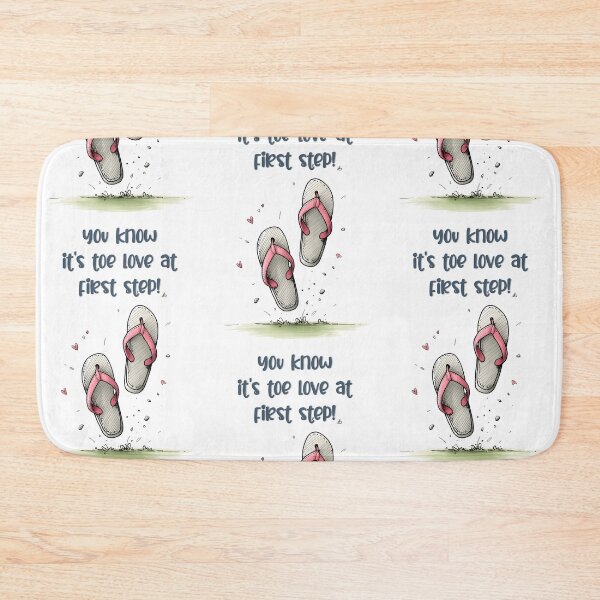 Item preview, Toe Love at First Step: Feel the Sole-Mate Connection– Flip-Flop Romance Vibes! designed and sold by FUNqoosh.