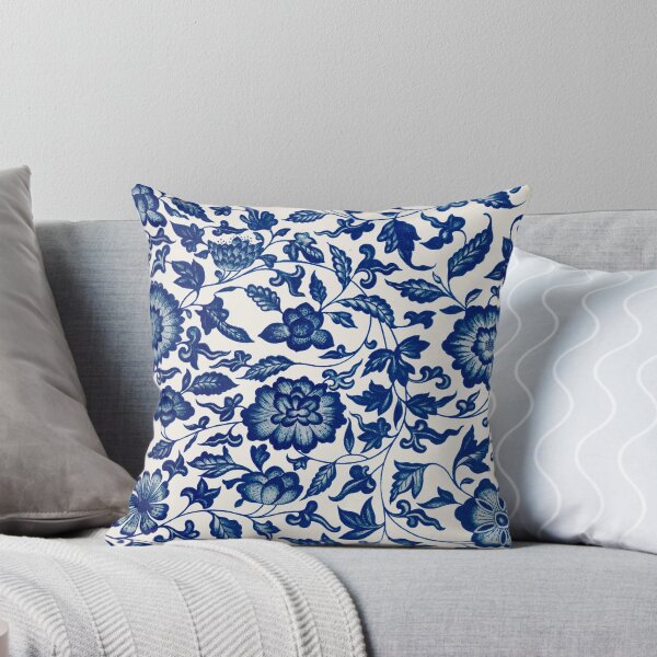 Item preview, Blue Flower Pattern designed and sold by silvercrystal.