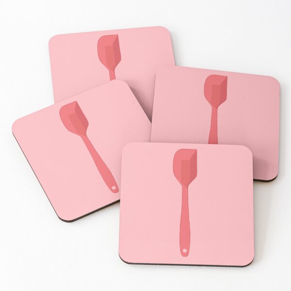 Item preview, Coral Blush Kitchen Silicone Spatula | Rose-Tinted Culinary Essential Art designed and sold by Olitvia.