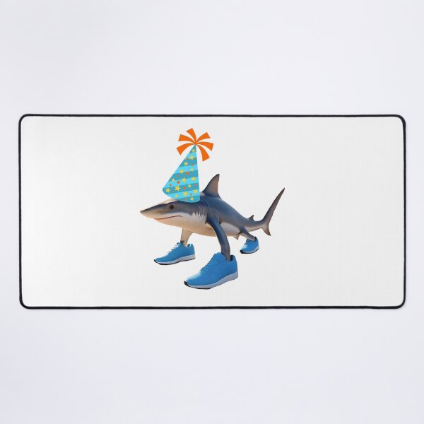 Item preview, Tralalero Tralala Shark in Birthday Party Hat designed and sold by EmeraldeaArt.