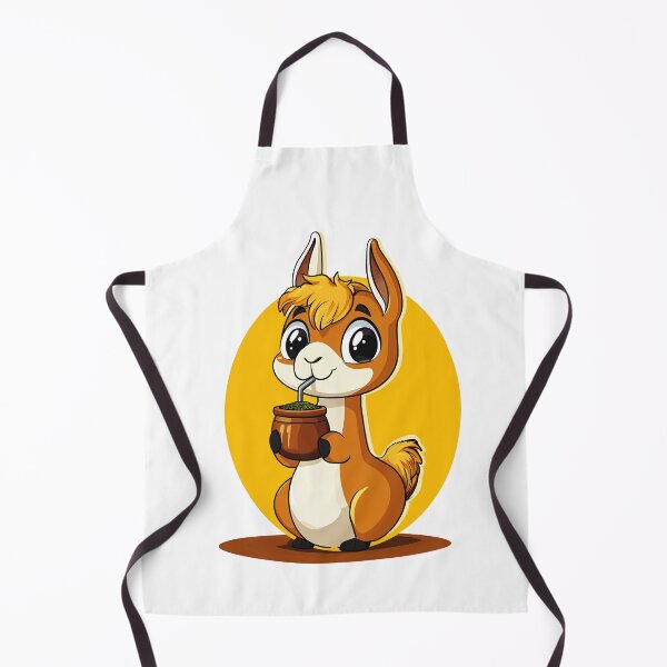 Item preview, Cute Guanaco Drinking Yerba Mate – Funny South American Mate Lover designed and sold by flamini.