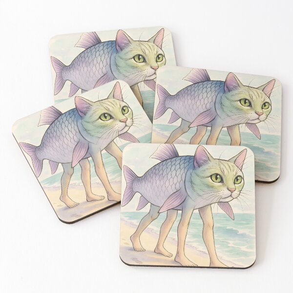 Item preview, Trulimero Trulicina Catfish Aesthetic Aquarelle Lineart designed and sold by EmeraldeaArt.