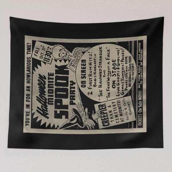 Item preview, Vintage Halloween Midnite Spook Show Poster designed and sold by moon brain.