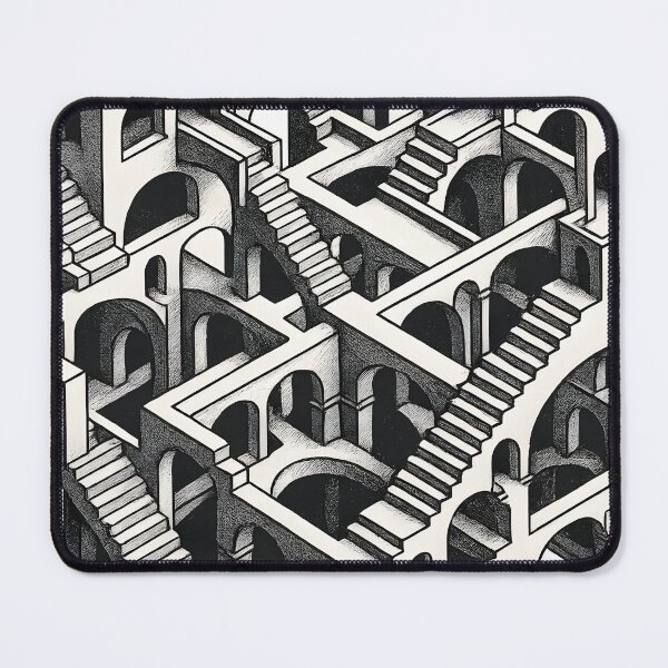 Item preview, Mind-Bending Impossible Architecture | Escher-Inspired Optical Illusion Art designed and sold by WAUZ.