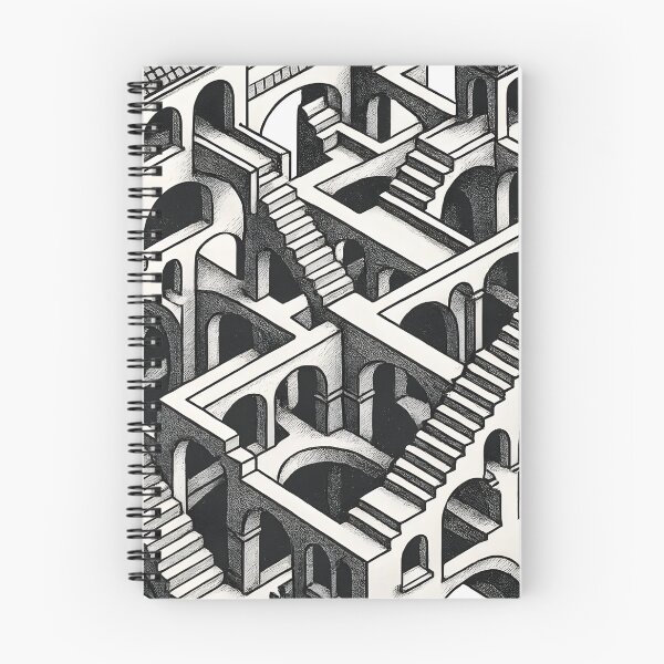 Item preview, Mind-Bending Impossible Architecture | Escher-Inspired Optical Illusion Art designed and sold by WAUZ.