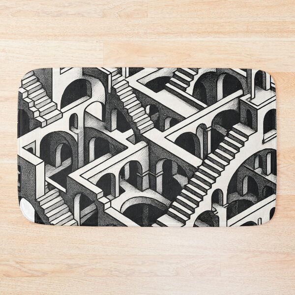 Item preview, Mind-Bending Impossible Architecture | Escher-Inspired Optical Illusion Art designed and sold by WAUZ.