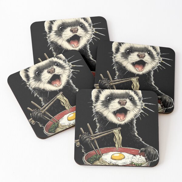 Item preview, Ramen and ferret designed and sold by obstinator.