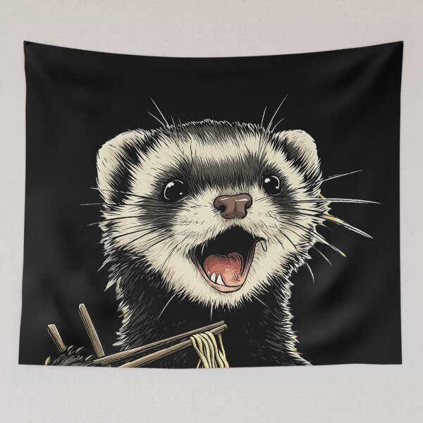Item preview, Ramen and ferret designed and sold by obstinator.