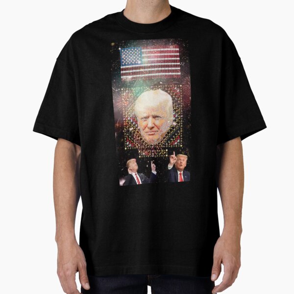 Item preview, Donald Trump Emoji Tribute | Patriotic Flag & Portrait Grid Art designed and sold by Emojibanxy.